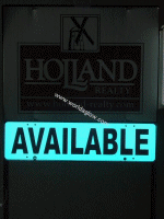 glow paint - real estate sign