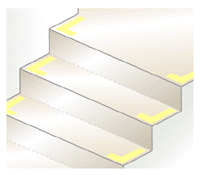 egress systems - aluminium l strips light